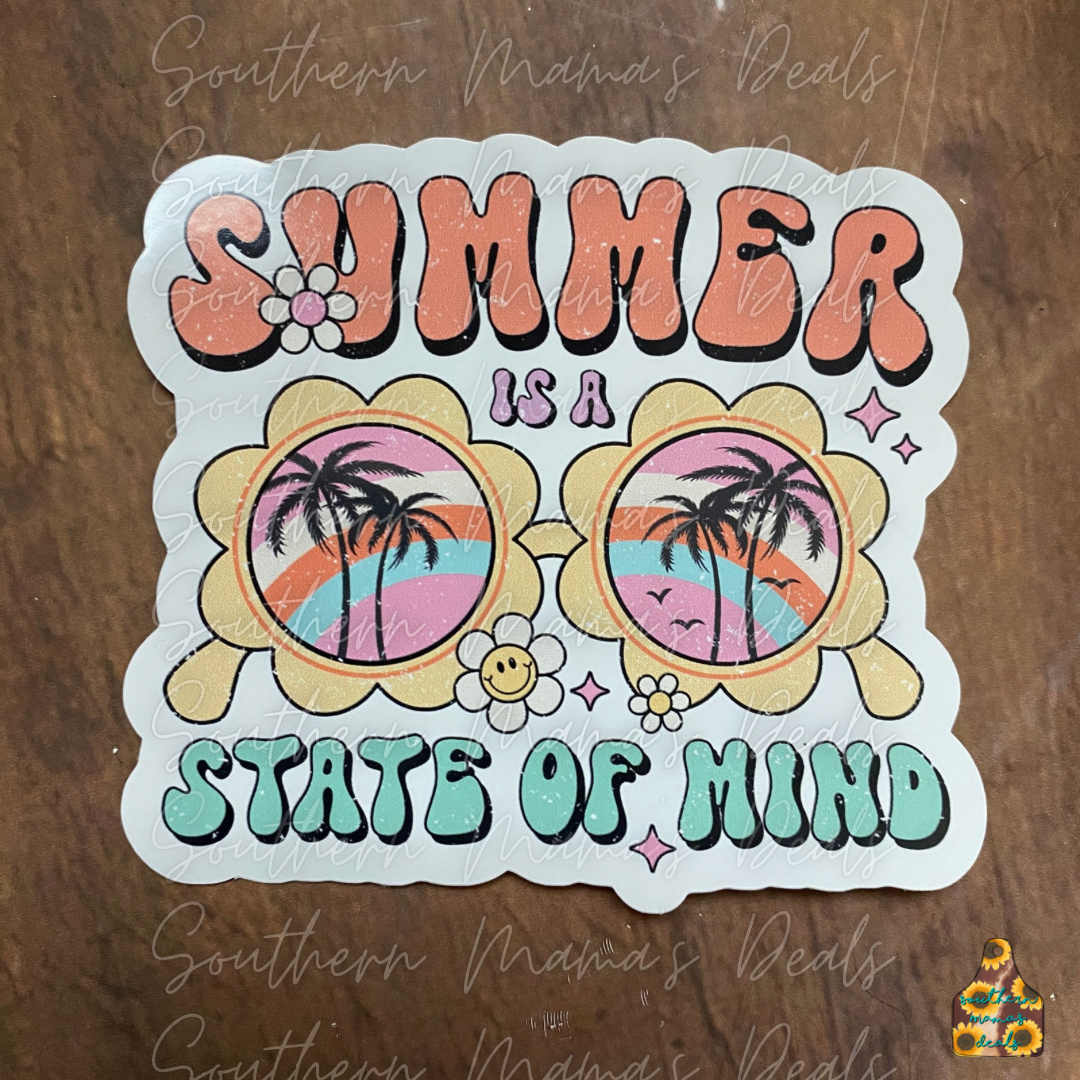 Summer-State of mind Vinyl Sticker