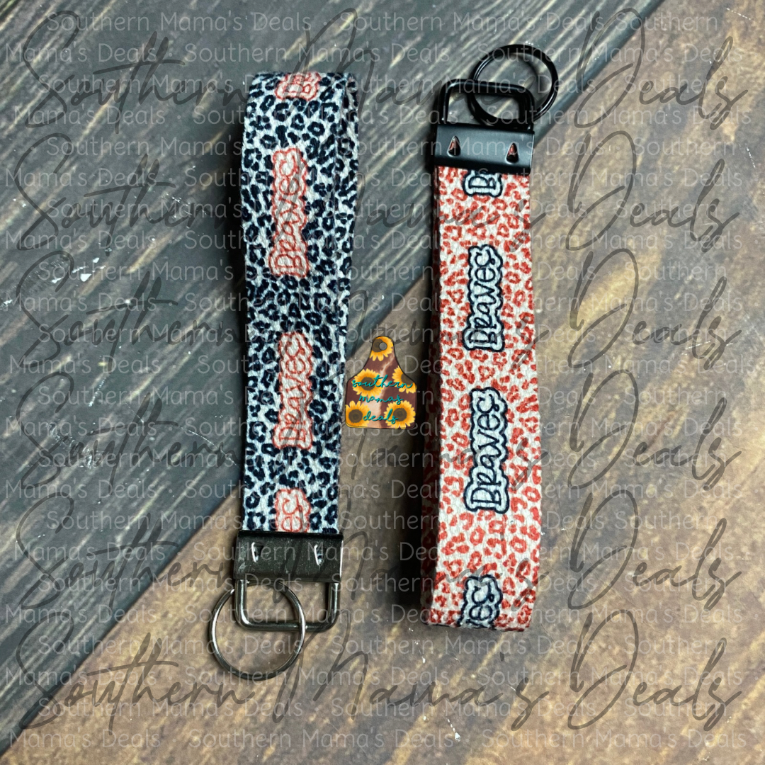 CUSTOM Reversible Leopard Print Wristlet • SMD Original