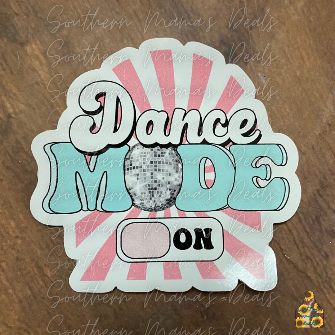 Dance Mode Vinyl Sticker