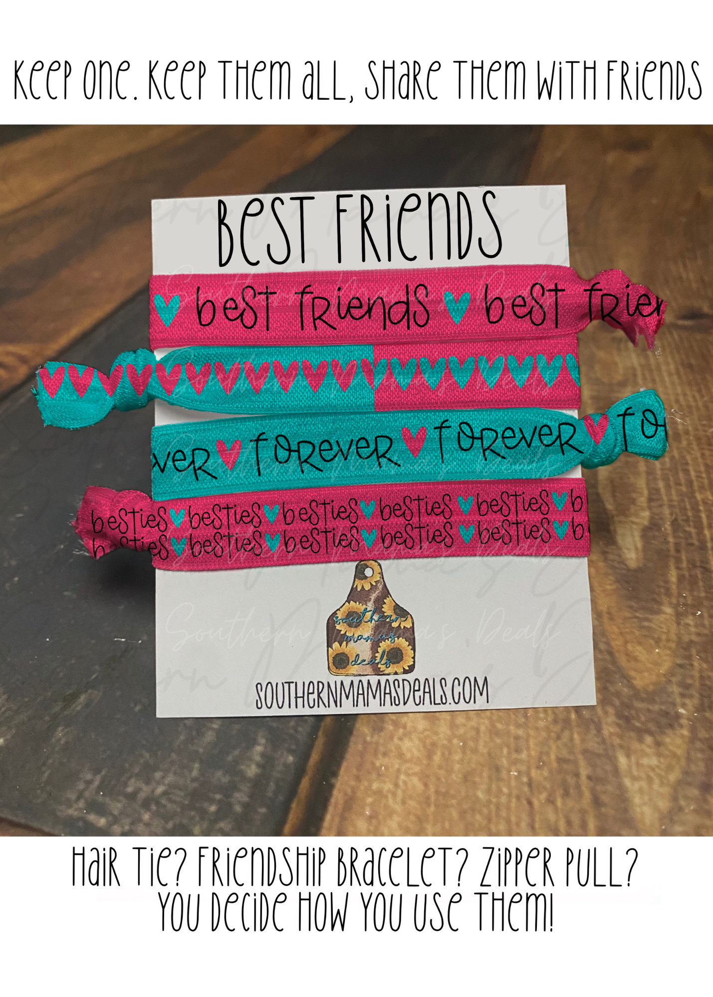 "Best friends" Hair ties