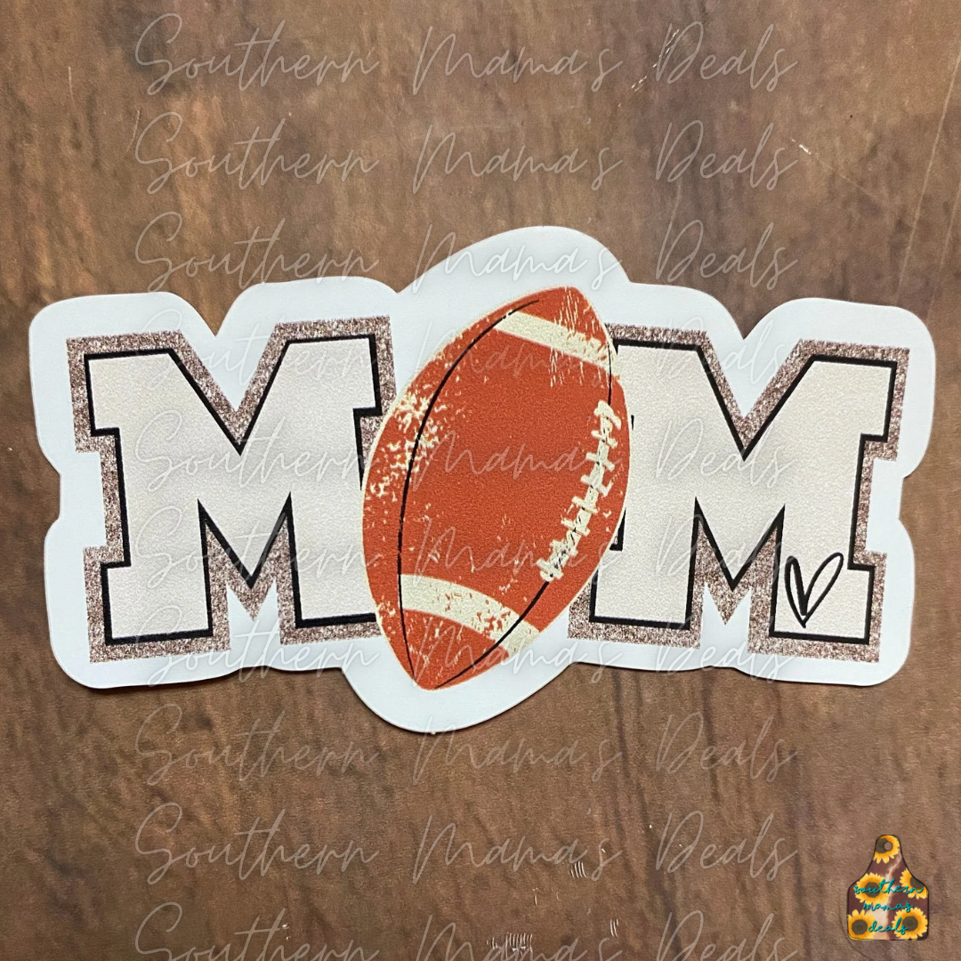 Football Mom Vinyl Sticker
