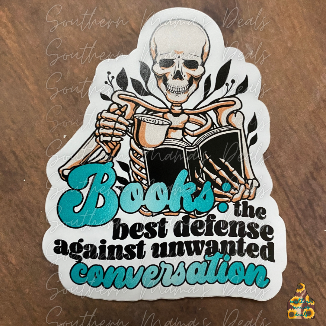 Book-Conversations-Skellie Vinyl Sticker