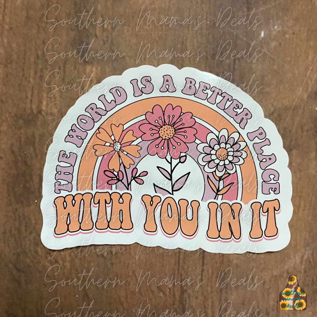 The world Vinyl Sticker