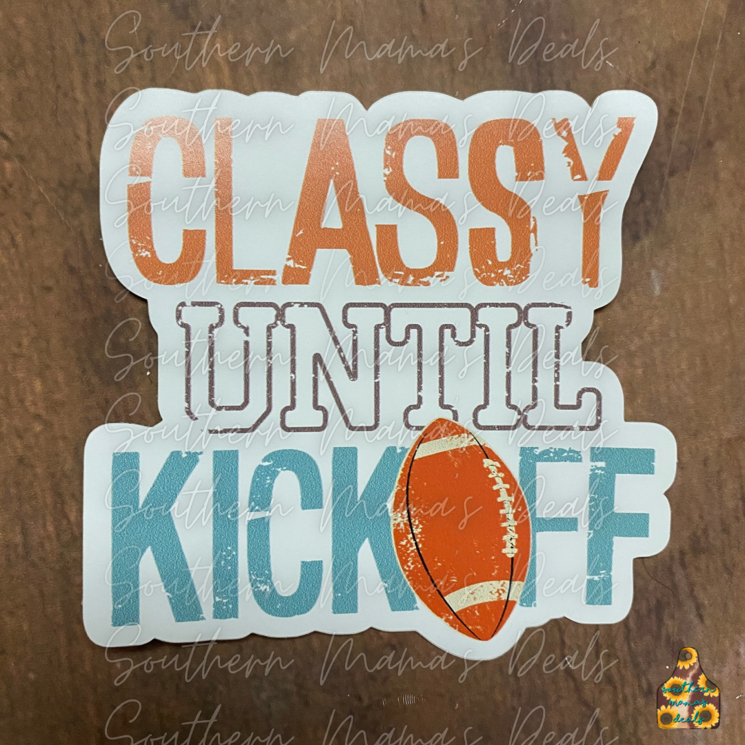 Football Kickoff Vinyl Sticker