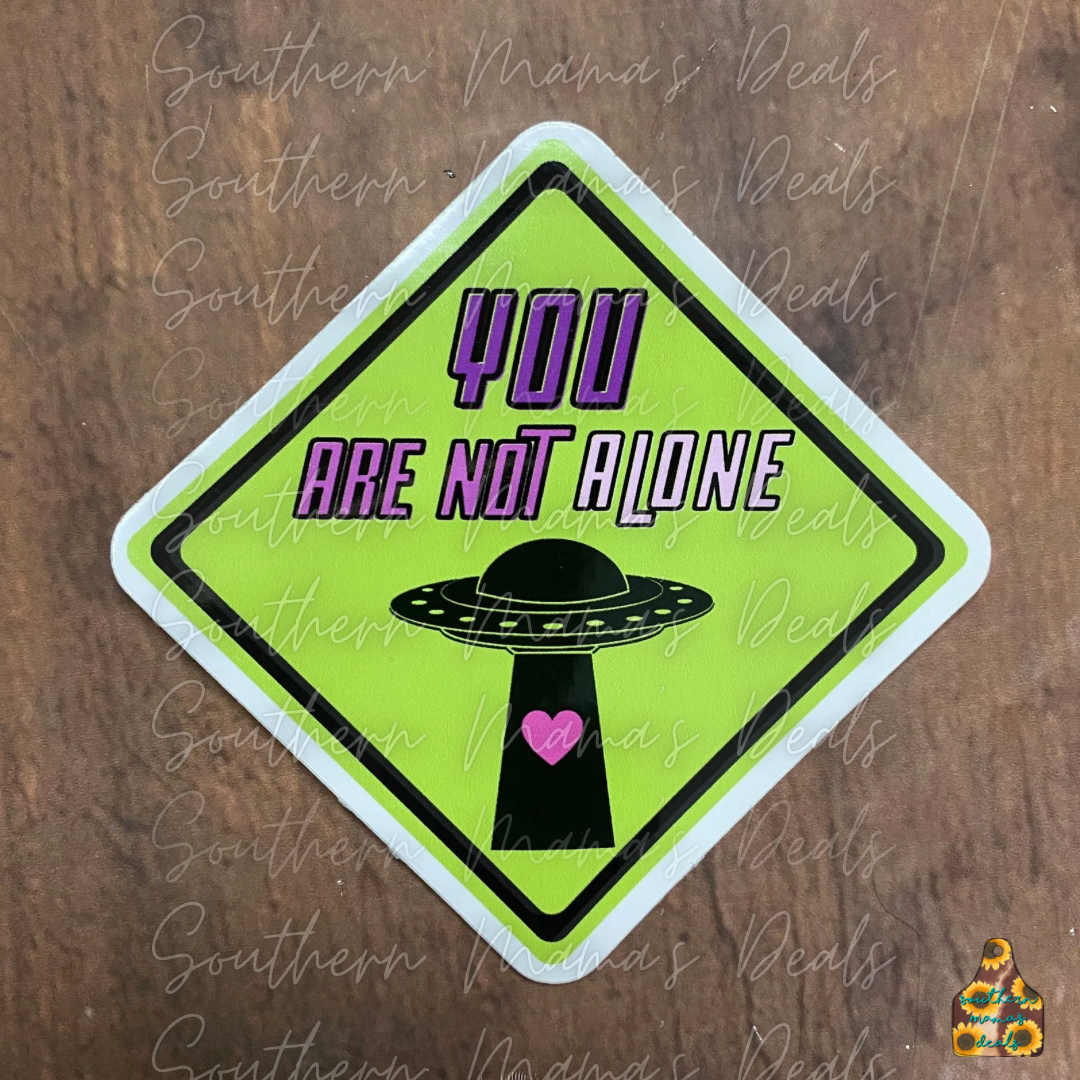 Space-not alone Vinyl Sticker