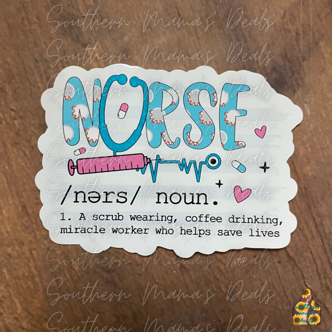 Nurse Definition Vinyl Sticker