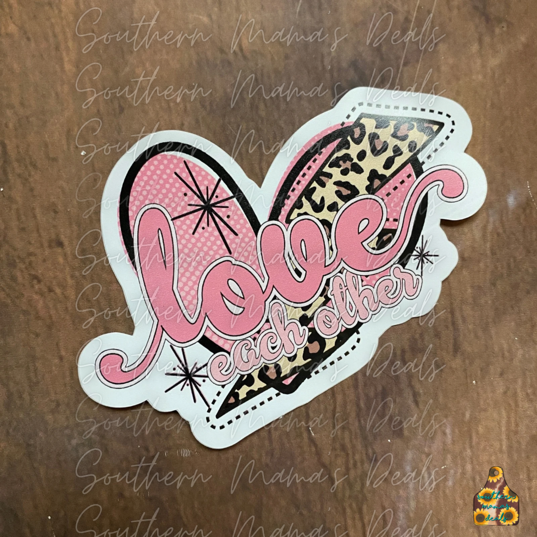 Love each other Vinyl Sticker