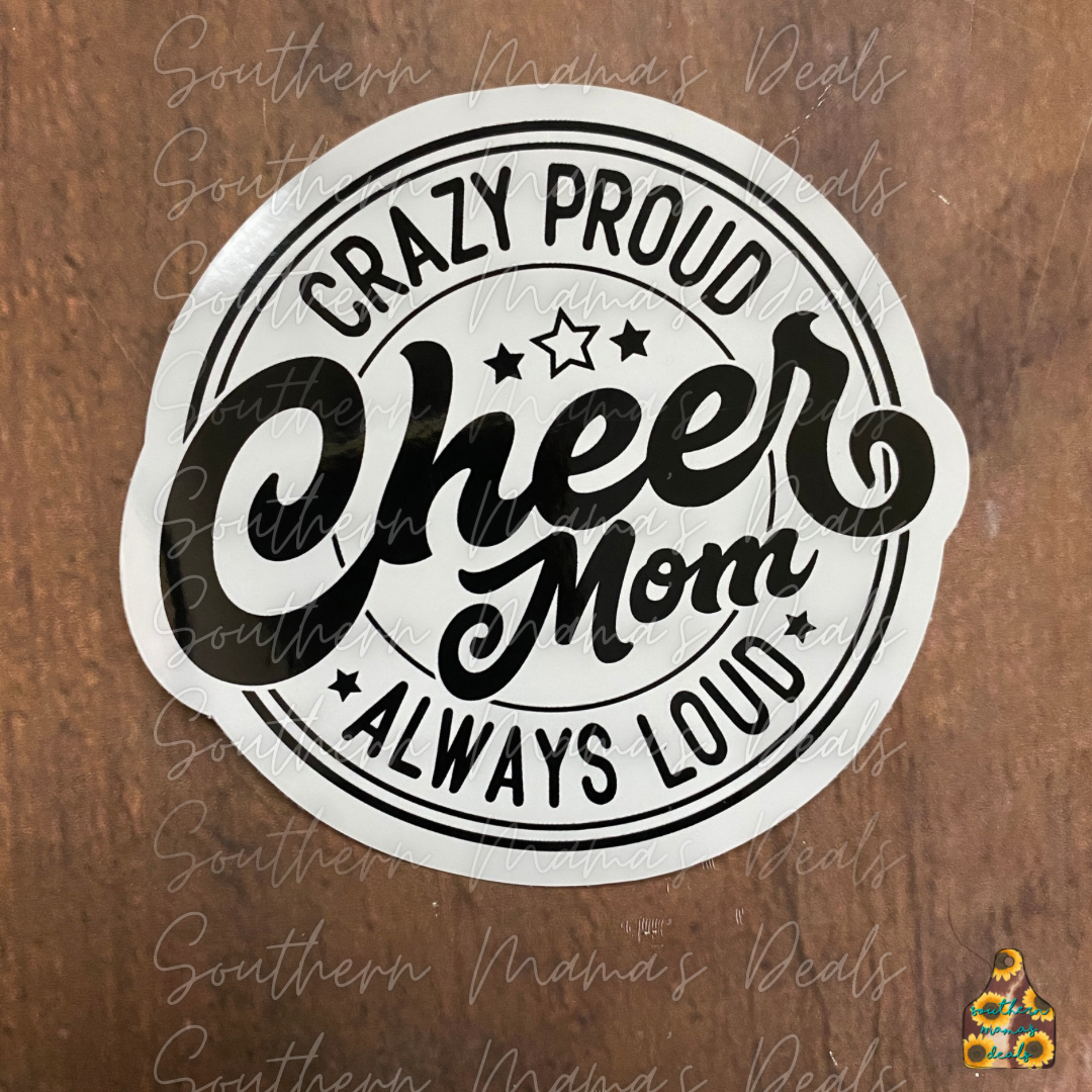 Cheer Mom Vinyl Sticker