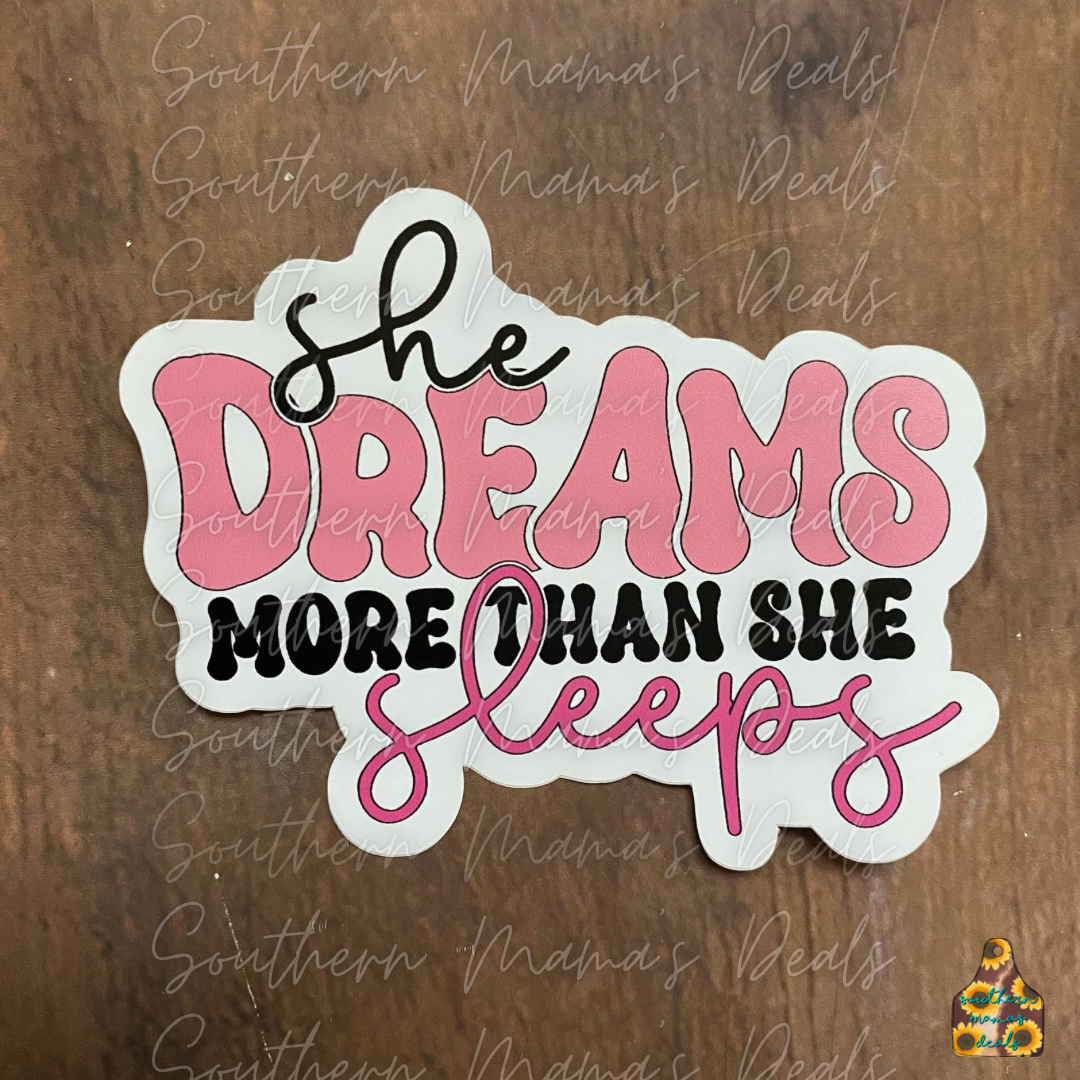 She dreams Vinyl Sticker
