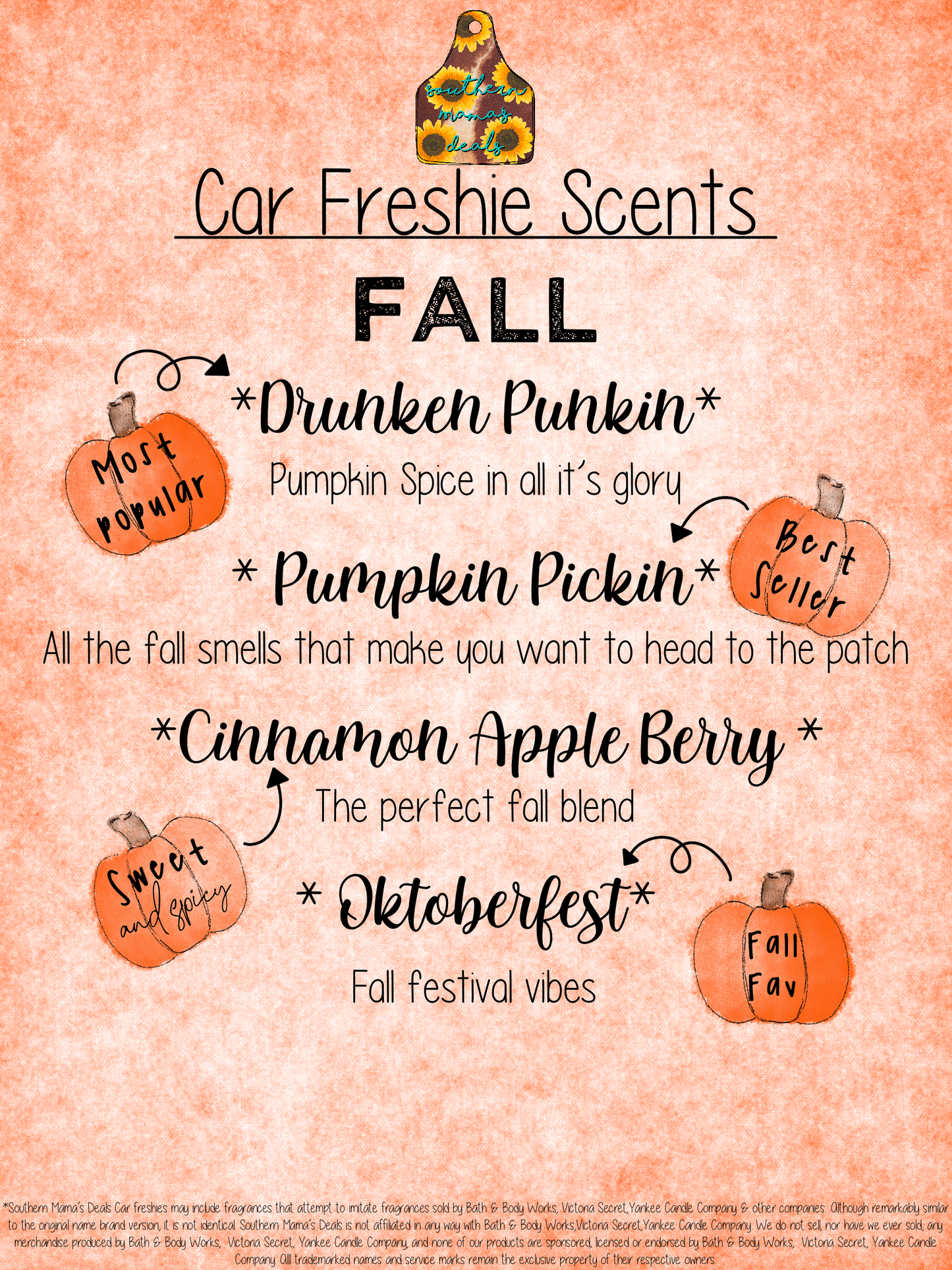 Fall Pumpkin Freshie
