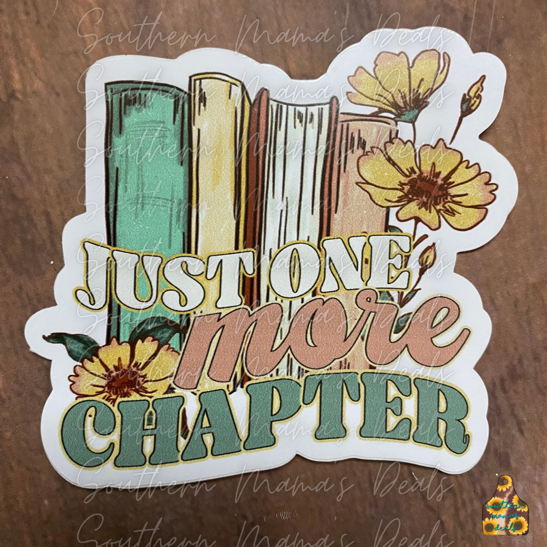 Book-One More Chapter Vinyl Sticker