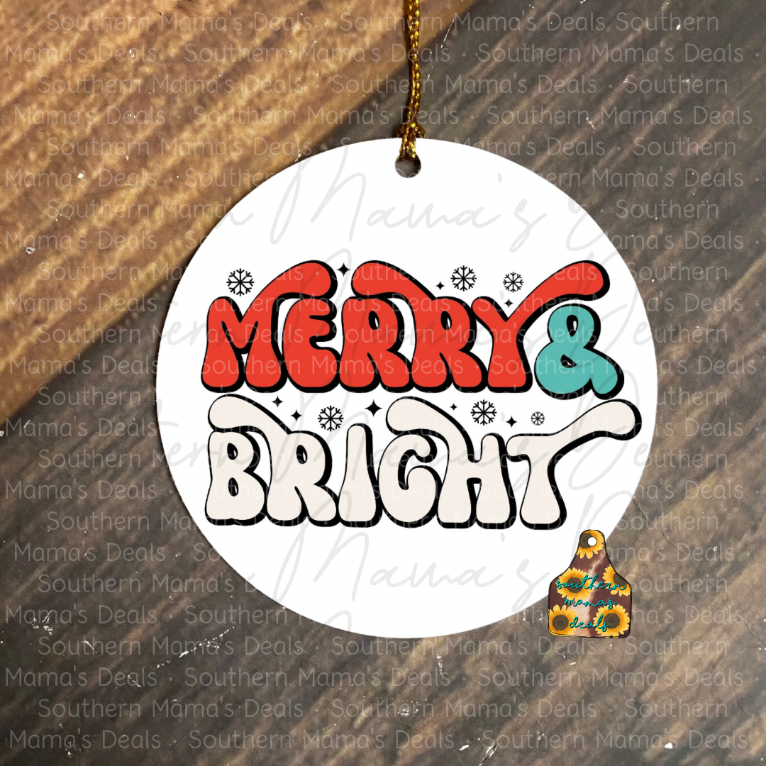 Merry and Bright Ornament