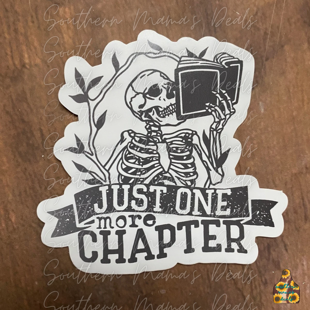 Book-Skellie-One More Chapter Vinyl Sticker