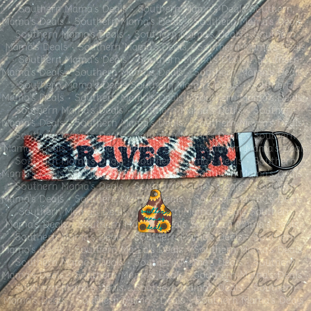 Braves Tie Dye Spirit wear Wristlet • SMD Original