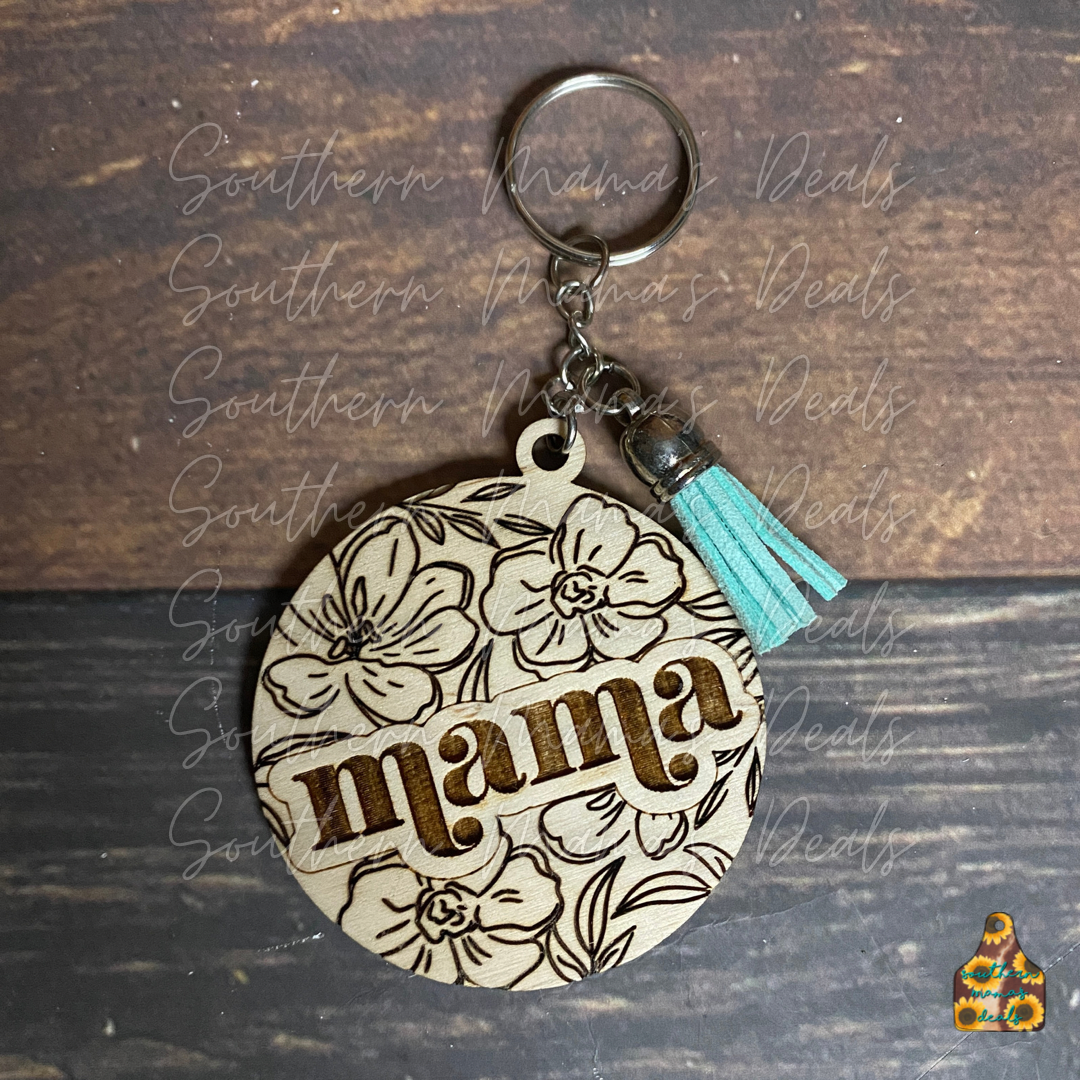 Floral Mama Keychain