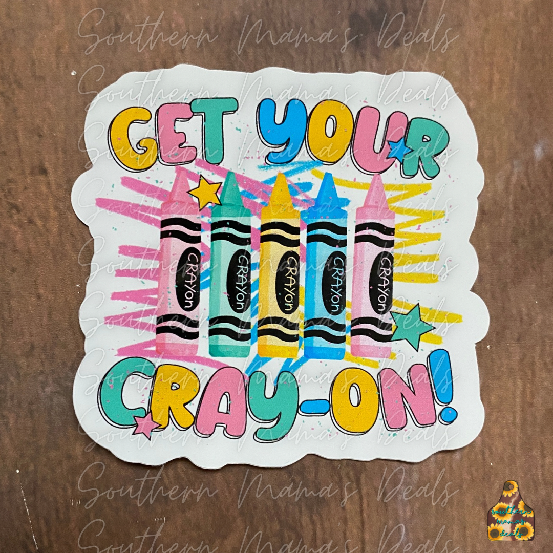 Teacher Crayon Vinyl Sticker