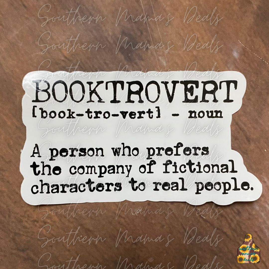 Booktrovert Vinyl Stickers