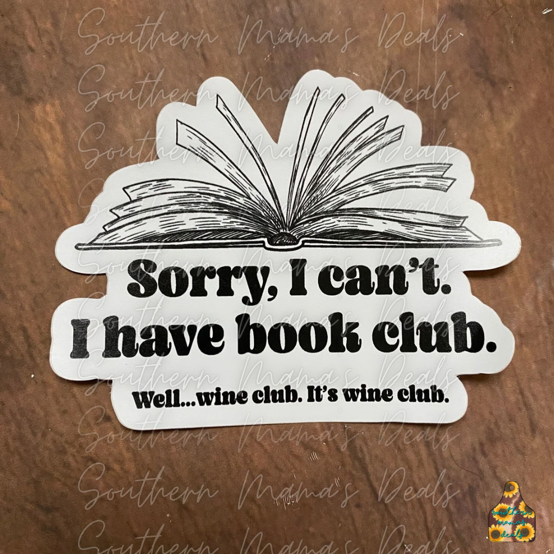 Book-Club Vinyl Sticker