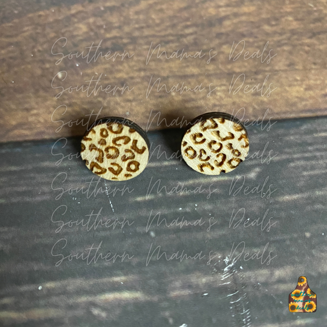Leopard Print Earrings
