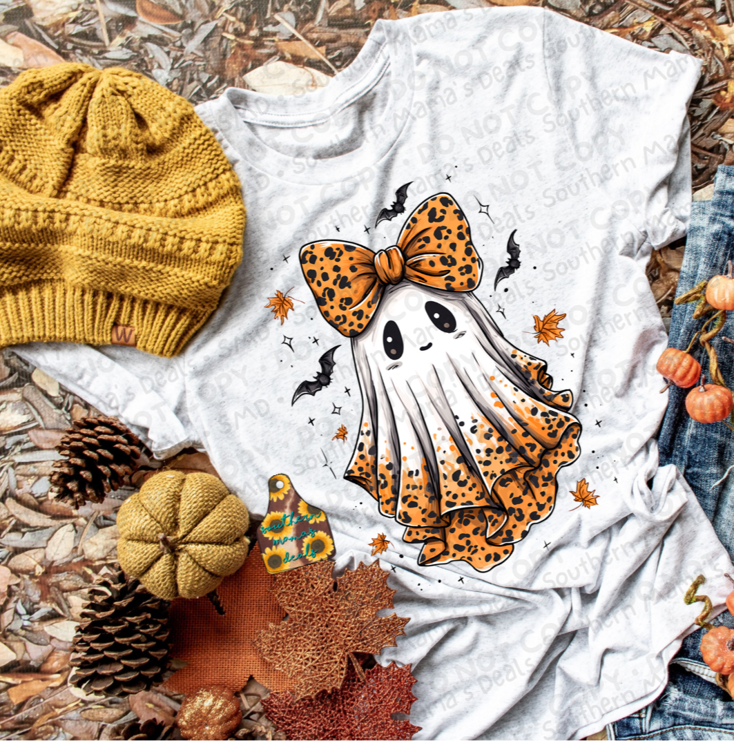 Leopard Print Ghost Tee