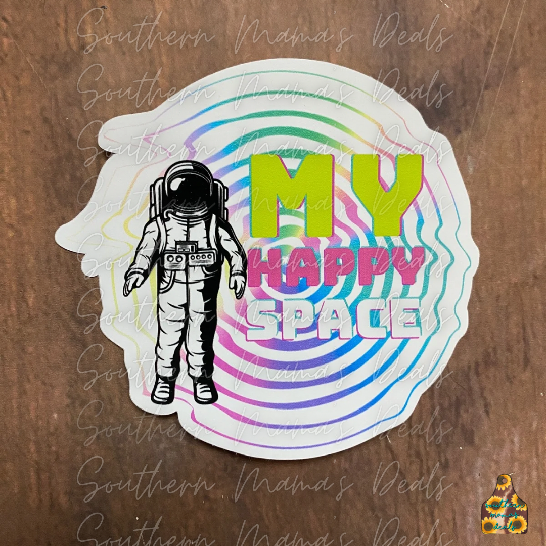 Happy Space-Vinyl Sticker