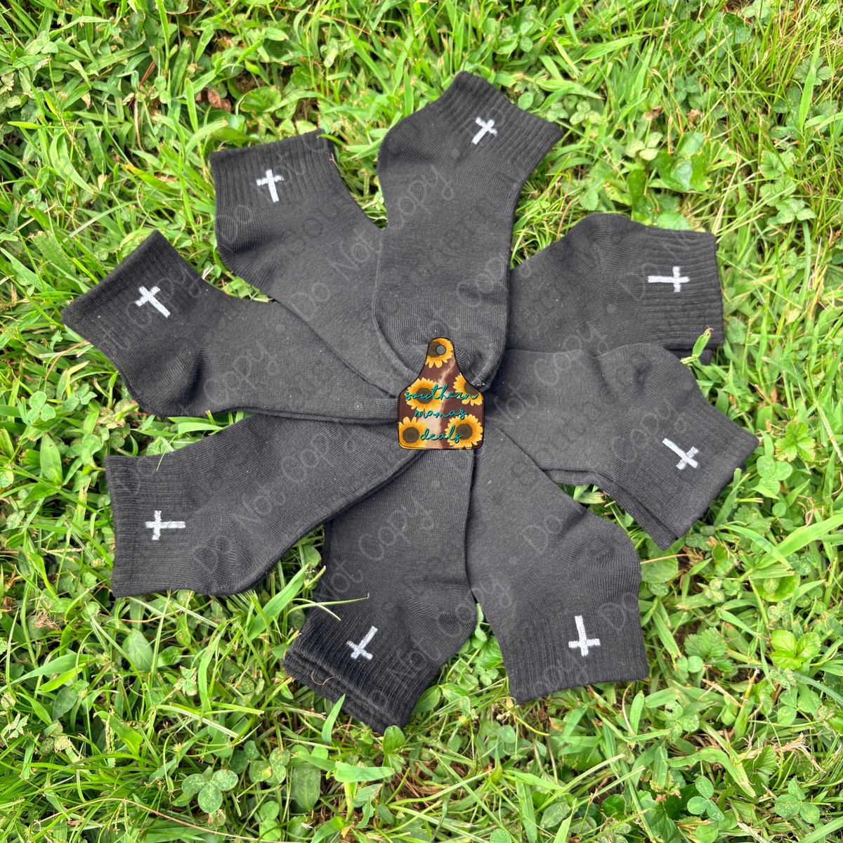 BLACK FAITH (CROSS) SOCKS