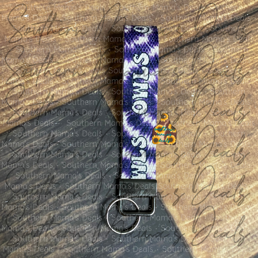 Owls Tie Dye Spirit wear Wristlet • SMD Original