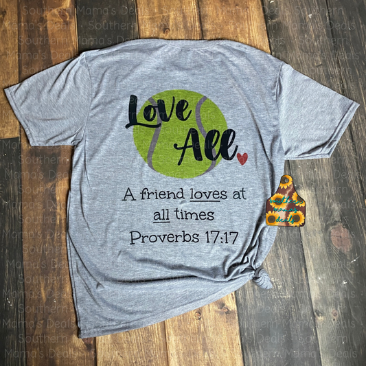 Braves Love All Tennis Tee