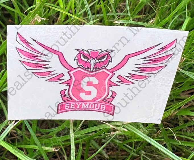 *PINK OUT* 💜SEYMOUR OWLS🤍Temporary Tattoos • Buy 3 get 1 free • PICK UP ONLY