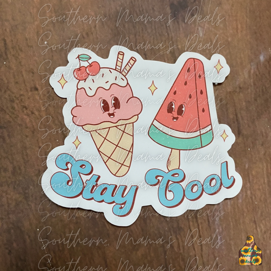 Ice Cream Vinyl Sticker