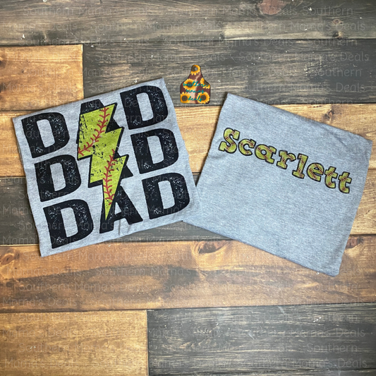 Softball Dad tee