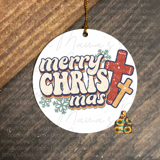 Merry CHRISTmas Ornament