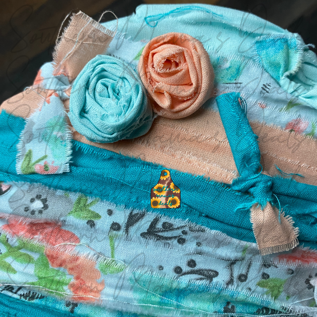 Light Blue Easter Blessings Door Hanger