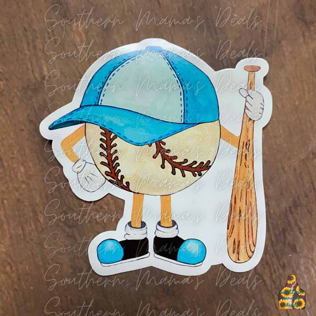 Baseball-Girl Vinyl Sticker