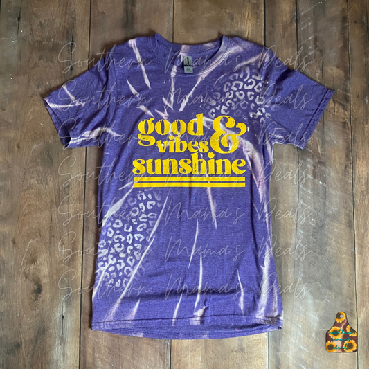 Good Vibes & Sunshine Bleached S Tee