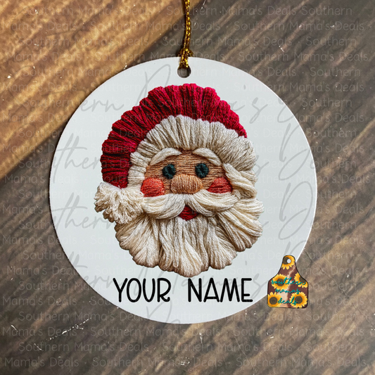 Personalized Santa Ornament