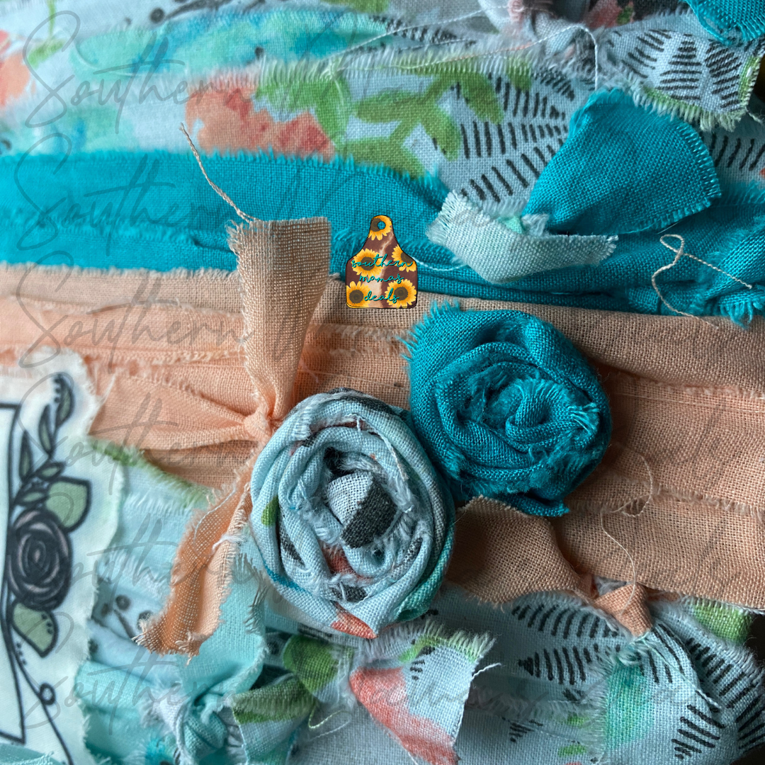 Light Blue Easter Blessings Door Hanger