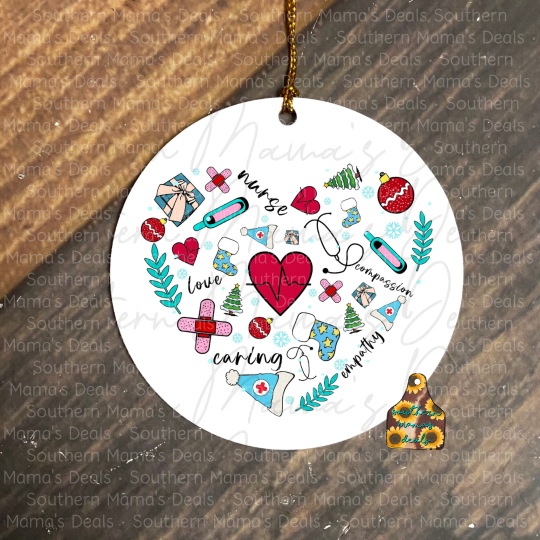 Nurse Heart Ornament
