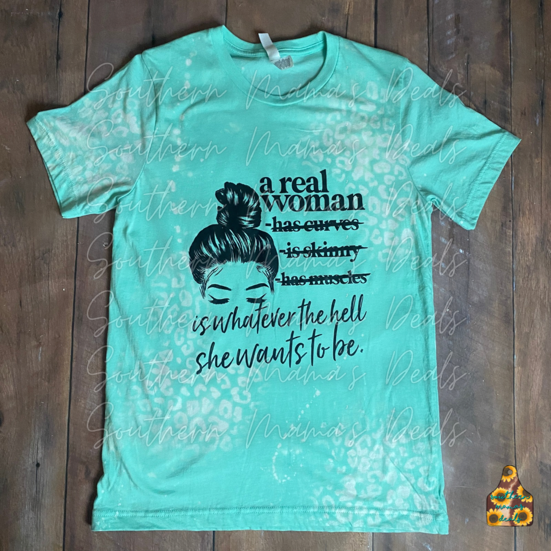 A Real Woman M Bleached Tee