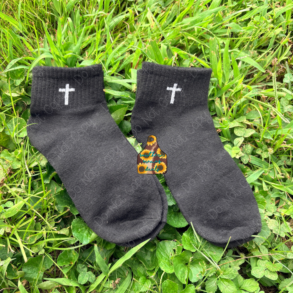 BLACK FAITH (CROSS) SOCKS