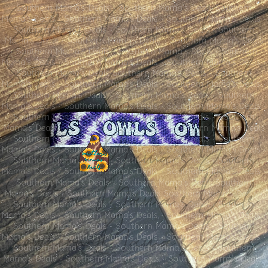 Owls Tie Dye Spirit wear Wristlet • SMD Original