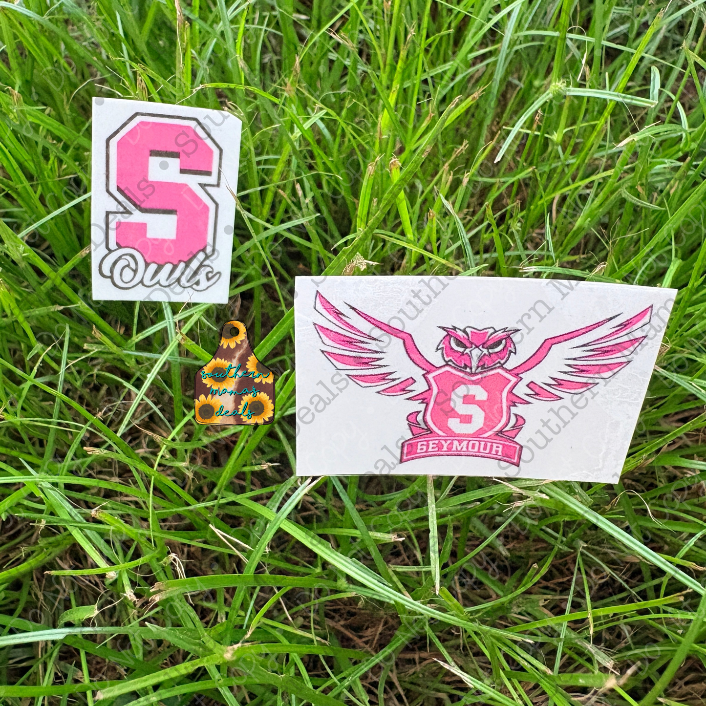 *PINK OUT* 💜SEYMOUR OWLS🤍Temporary Tattoos • Buy 3 get 1 free • PICK UP ONLY